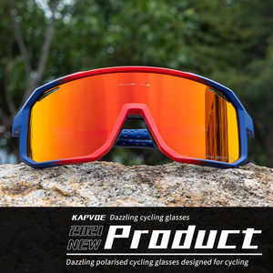 Gafas deportivas <span class=keywords><strong>KAPVOE</strong></span> TR90 de protección UV400 de alta calidad con 2 lentes polarizadas y transparentes para exteriores - Product Image 2