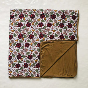 Manta de bambú suave Bebé usando manta de bebé manta impresa de doble capa para niños pequeños y niños OEM ODM Boutique 2025 al por mayor - Product Image 1