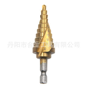 Broca escalonada Mr Drill con revestimiento de titanio, broca espiral de vástago hexagonal de 4-22 mm para perforación de metal, longitud total de 76 mm - Product Image 4