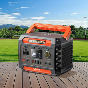 Poforce Portable 300W Rechargeable Lithium Ion Battery Power Station Pure Sine Wave MPPT <b>Controller</b> Car <b>Solar</b> Port - Product Image 1