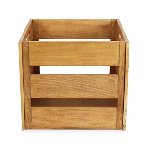 JUNJI — boîte en bois brun naturel, caisse de rangement en bois ventrola, caisse pour enregistrement - Product Image 2