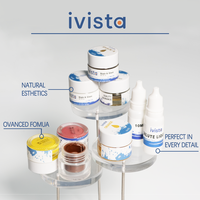 Kit de pâte de glaçure dentaire aux couleurs riches pour zircone, pâte de glaçure de laboratoire dentaire avec liquide diluant, marque privée OEM