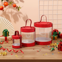Boîte Cadeau Cylindrique Transparente Personnalisée en Carton Recyclable, Tube en Papier de Luxe Léger pour Bouquet d'Anniversaire – Vente Directe Usine