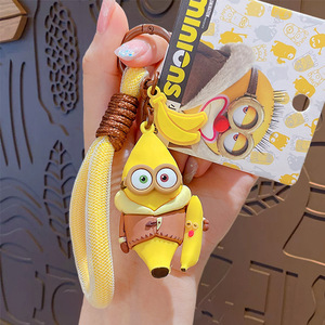 Porte-clés Hecion Nouvelle Collection, Porte-clés Anime 4 Couleurs, Porte-clés Créatif, Dessin Animé, <span class=keywords><strong>Film</strong></span> Anime, Mini Porte-clés Banane <span class=keywords><strong>Minion</strong></span> - Product Image 1