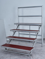 Plate-forme de chœur modulaire pliante en aluminium facile à installer Podium Chorus Sing Choir Riser Audience Stage pour orchestre et école