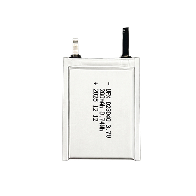 Wholesale UFX023040 3.7V 200mAh Ultra-Thin 2mm Li-Polymer Battery