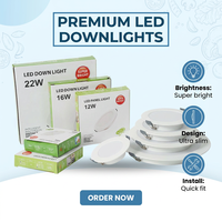 Nouveau Spot LED Encastrable Moderne en Aluminium IP44 E27 pour Armoire, Installation Facile, 3W 5W 7W 9W 12W