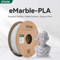   Filament PLA Marbre 1KG pour Imprimantes 3D, Tiges en Plastique 1.75mm, Précision 0.05mm, Bobine 2.2LBS pour Imprimantes 3D