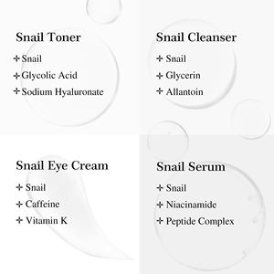 <span class=keywords><strong>Kit</strong></span> <span class=keywords><strong>de</strong></span> Cuidado <span class=keywords><strong>Facial</strong></span> Antiarrugas con Mucina <span class=keywords><strong>de</strong></span> Caracol Vegana Orgánica OEM ODM, <span class=keywords><strong>Limpieza</strong></span> Profunda <span class=keywords><strong>de</strong></span> la Piel, Reparación, Antienvejecimiento, Nutrición Intensa - Product Image 2