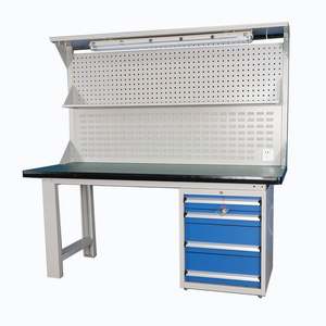 Banco de trabajo industrial de línea de montaje bien vendido Banco de herramientas de servicio pesado con gabinete - Product Image 2