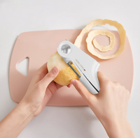 Presse-ail manuel personnalisé avec logo, presse-ail multifonctionnel en plastique, hachoir à ail manuel, gadget de cuisine