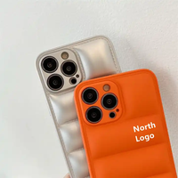 Coque de téléphone portable en TPU souple effet doudoune 3D pour iPhone 18 17 16 15 14 Plus 13 12 Pro Max, personnalisable OEM, vente en gros
