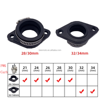Adaptateur de carburateur de moto, tuyau d'admission pour PWK 21/24/26/28/30/32/34mm PE26/28/30mm TM28/32/34 Carb Pit Dirt Bike