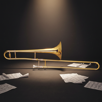 Factory Direct Supply OEM ODM Professional Bb Tone Tenor Trombone Brass Musical Instrument