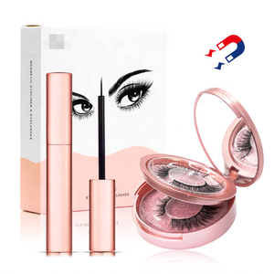 Eyeliner liquide noir minéral imperméable, kit de faux cils magnétiques <span class=keywords><strong>3D</strong></span>, faux cils réutilisables - Product Image 6