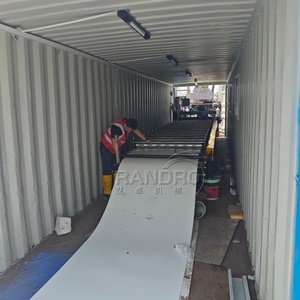 מכונת ייצור רעפי גג אוטומטית לחלוטין PPGI GL 0.3-0.8 מ\\\"מ מכונת ייצור פאנלים לגג ניידת מכונת עיצוב גלילי לגגות מתכת - Product Image 5