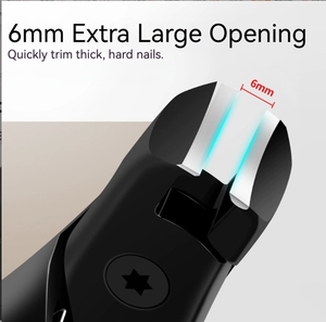 Coupe-ongles en acier inoxydable à grande ouverture, anti-éclaboussures, pour ongles épais et durs, outil de manucure domestique - Product Image 5