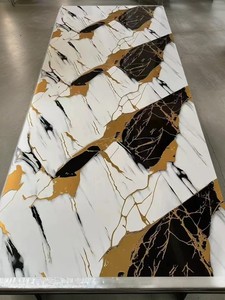 Hojas Impermeables para Paneles de Baño, Panel de Pared de Fondo de Tv de Mármol, Tablero de Carbón de Bambú, Chapa de Madera - Product Image 4