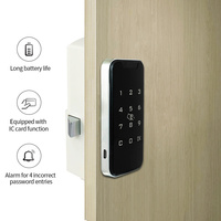 Cerradura Biométrica para Gabinete con Huella Dactilar, Cerradura Digital con Contraseña RFID, Cerradura Inteligente para Muebles para Gimnasio u Oficina
