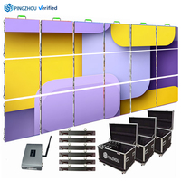 Panel LED Flexible Ultra Delgado de 3m*4m, IP65, 500x500mm, para Publicidad, Montaje Modular en Pared, Pantalla LED para Interiores y Escenarios