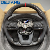 Volant en cuir en fibre de carbone en vente chaude pour Toyota Corolla Land Cruiser GR Prado LC200 LC300 120150 200 Hilux personnalisé