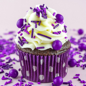 Comestible violet arrose décoration de gâteau personnalisé perles de sucre Jimmy Mix Cupcake arrose Comestibles pour gâteau vinaigrette crème glacée - Product Image 1