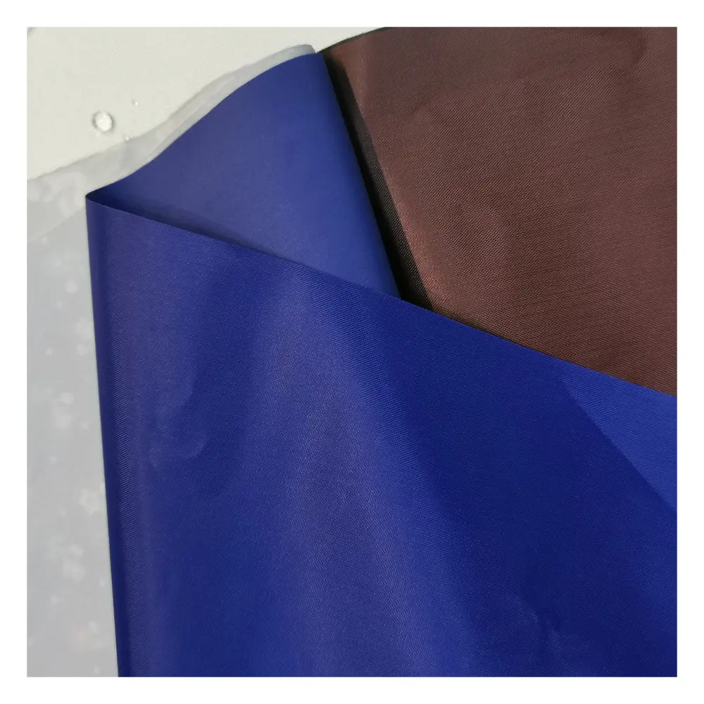 Custom Color Windproof Waterproof Printed 100% Polyester Motorcycle 190T Taffeta PVC Fabric for Raincoat