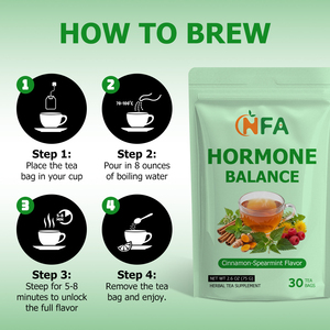 Bolsitas de Té para Equilibrio Hormonal OEM ODM con Extracto de Chaste Tree y Pasperreiro, Apoyo Hormonal, Equilibrio del Estado de Ánimo, Sueño Reparador, Desintoxicación y Digestión - Product Image 3