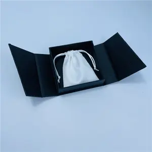 Специальная Черная Глубокая текстура бумаги, пригодная для вторичной переработки, дверная Магнитная коробка для закрытия