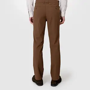 MTM Pantalon 100% coton marron foncé personnalisé pour hommes, décontracté, ample et à la mode, polyvalent, design sur mesure, approvisionnement ODM