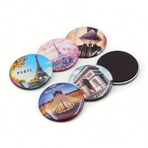 Tinplate Magnet Frigo Personnalisé Photo Custom Metal Refrigerator Magnets for Souvenir Promotional Gifts Bulk - Product Image 1