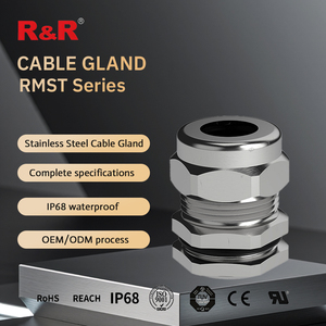 R & R rmst Cáp thép không gỉ các tuyến không thấm nước IP68 nylon kín kết nối với PG M G NPT - Product Image 2