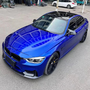 Vinilo Metalizado Brillante <span class=keywords><strong>Azul</strong></span> Diamante PET Premium, Libre de Burbujas, <span class=keywords><strong>para</strong></span> Envoltura de Automóviles, Rollo de 1.52*16m - Product Image 3