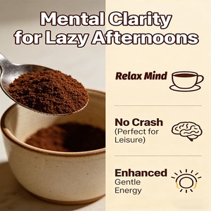 Polvo de Hongo Melena de León Vegano Orgánico, Cuerpo Fructífero Entero, Enzima de Micelio, Memoria, Inmunidad, Antioxidante, Energía, Belleza, Adulto - Product Image 2