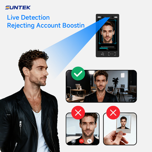 Sistema de Control de Acceso de Seguridad SUNTEK con Reconocimiento Facial, Visión Nocturna, Lector de Tarjetas RFID y USB para Android, con SDK Gratuito - Product Image 5