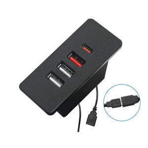 Meilleur Prix extension prise usb avec couvercle en métal plaque - Product Image 1