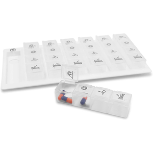 Organizzatore settimanale per pillole, 4 dosi, portapillole portatile PEPE P40003 - Product Image 6