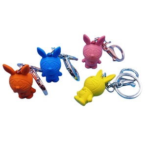 Llavero Personalizado de Aleación de Zinc Fundido a Presión en 3D, Figura de Mascota de Dibujos Animados Azul, Mosquetón Resistente, Regalo Empresarial - Product Image 5