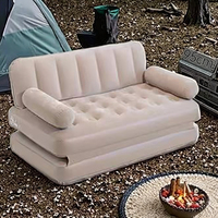Canapé-lit gonflable de camping en gros, design moderne et portable, pour salon, logo personnalisé, OEM/ODM disponible