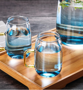 Juego de botellas de agua fría con diseño elegante, botella de agua fría de gran capacidad, resistente a altas temperaturas, de borosilicato de alta calidad. - Product Image 6