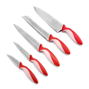 Profesional cubiertos <span class=keywords><strong>cuchillos</strong></span> 5 Unid cuchillo de cocina conjunto con bloque de acrílico - Product Image 3
