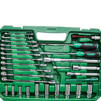 Ensemble d'outils à main robustes de 123 pièces, kit complet de clés à douilles pour la réparation automobile et l'entretien de l'atelier à domicile