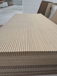 Pannello Murale in Impiallacciatura di Rovere Bianco Personalizzato, <span class=keywords><strong>Spessore</strong></span> 9mm, Design 3D Convesso e Concavo in MDF per Decorazione d'Interni - Product Image 5