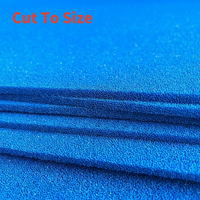 Feuille de mousse de silicone à cellules ouvertes bleue de 20 mm d'épaisseur, rouleau de 1 m x 5 m, tapis en caoutchouc moussé extra épais pour table à repasser et presse à chaud