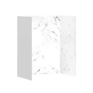 3PCS Set Marble <strong>White</strong> Acrylic Decorative Material Bathroom Wall <strong>Panels</strong> for Shower Enclosure - Product Image 2