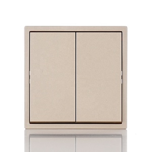 Double Click Button Wall <strong>Switch</strong> EU Thin Panel 250V 10A <strong>2</strong> Gang <strong>1</strong> Way <strong>2</strong> Way Light <strong>Switch</strong> - Product Image 1