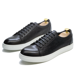 Nouvelle Arrivée Chaussures Décontractées pour Hommes en Cuir de Vachette Véritable Style Skateboard à Lacets Respirantes pour la Marche et la Course à Pied - Product Image 6