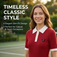 Pulls en tricot personnalisés à col polo à manches courtes avec bordure contrastée douce pour femmes, style preppy, nouvelle collection printemps