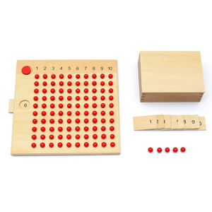 Montessori venta al por mayor de alta calidad reutilizable de madera. Juguete multiplicación y división de la Junta - Product Image 3