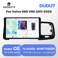 DUDUAUTO pemutar Multimedia Radio mobil, pemutar Multimedia Radio mobil navigasi GPS Stereo Autoradio, AUTO-play untuk Volvo S60 V60 2011 - 2020
